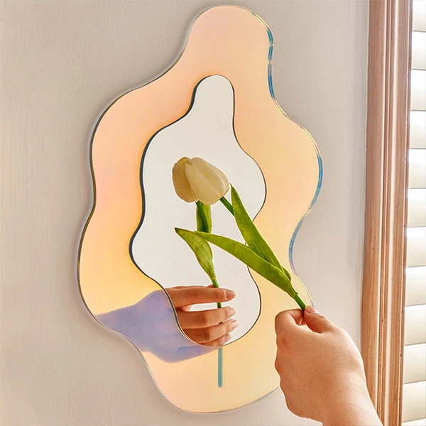 Custom Cutting Shape Gold Silver Mirror Plexiglass Sheet